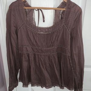 Free People: Plum Colored Top